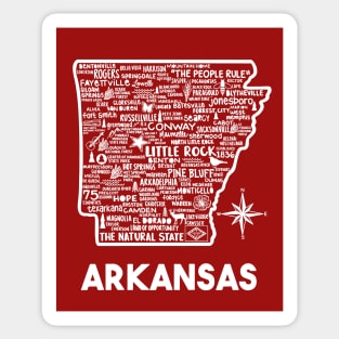 Arkansas Map Sticker